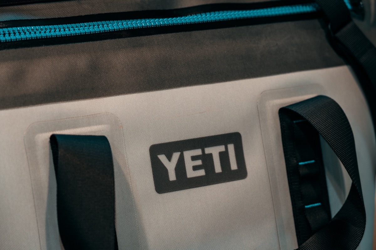 Yeti cooler for camping